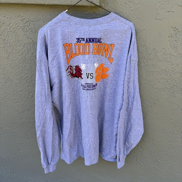 South Carolina Gamecocks Vs Clemson Tigers XXL 2XL Tshirt Blood Bowl 29”L 23”P2P - Picture 3 of 4